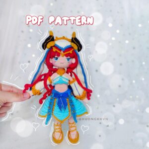 Genshin Impact Nilou Amigurumi Crochet Pattern PDF