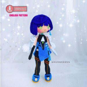 Yelan Genshin Impact Amigurumi Crochet Pattern Digital Intermediate