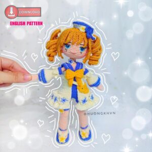 Barbara Genshin Impact Amigurumi Crochet Pattern PDF