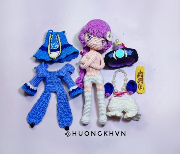 Genshin Impact Qiqi Amigurumi Crochet Pattern - Image 5