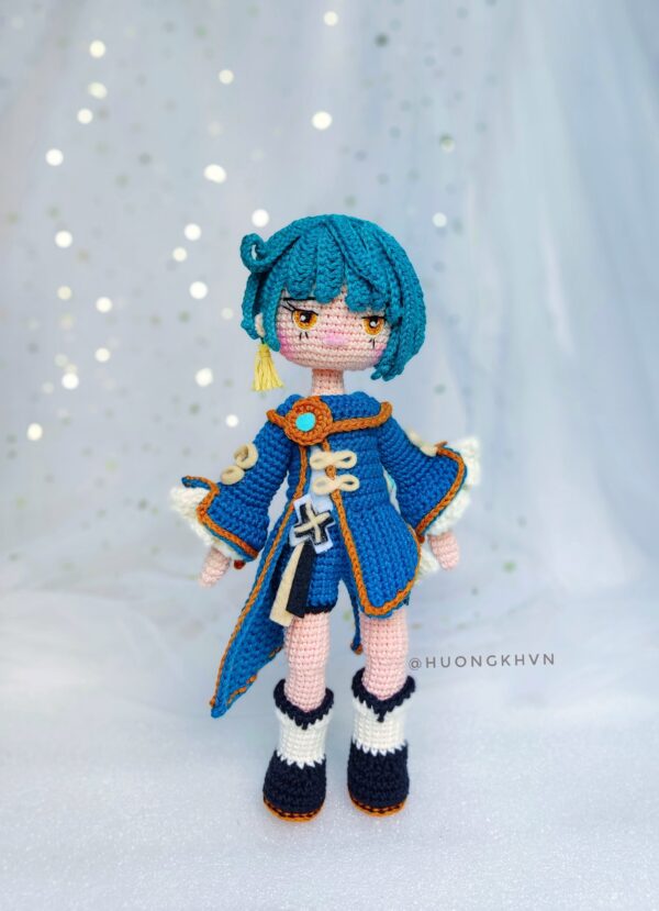 Genshin Impact Xingqiu Hydro Archon Amigurumi Crochet Pattern - Image 9