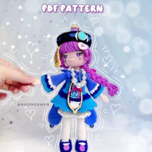 Genshin Impact Qiqi Amigurumi Crochet Pattern