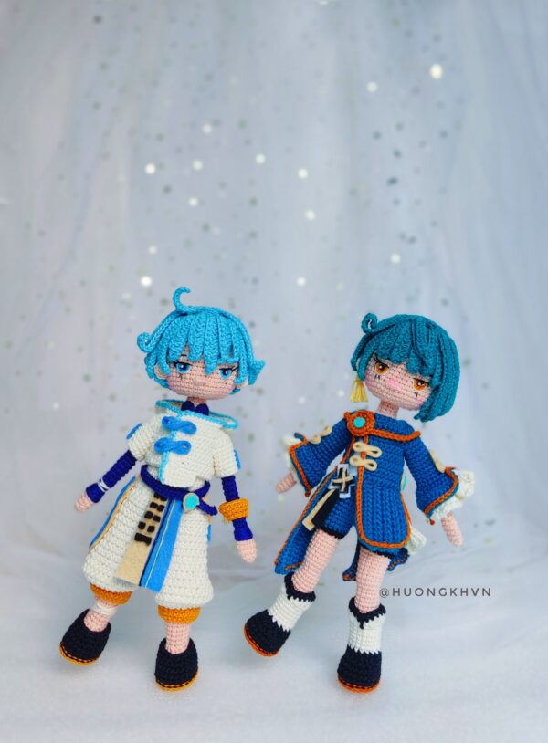 Genshin Impact Xingqiu Hydro Archon Amigurumi Crochet Pattern - Image 6