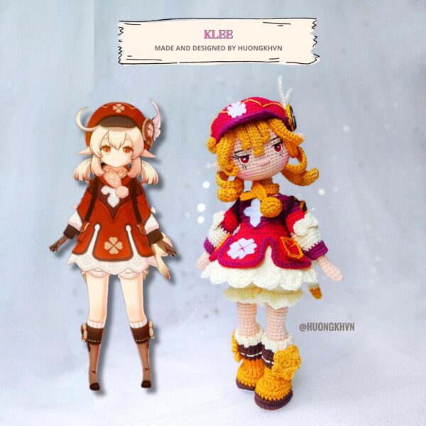 Genshin Impact Klee Amigurumi Crochet Pattern PDF - Image 2