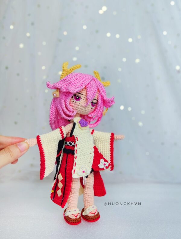 Yae Miko Amigurumi Crochet Pattern Genshin Impact - Image 5