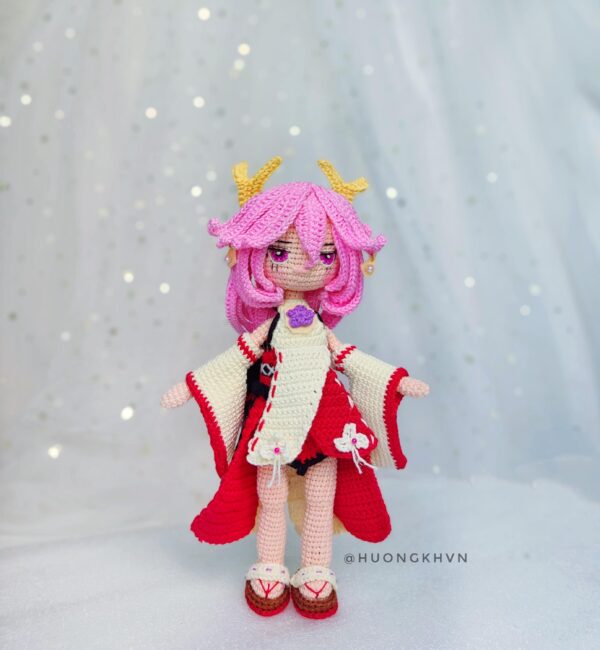 Yae Miko Amigurumi Crochet Pattern Genshin Impact - Image 7