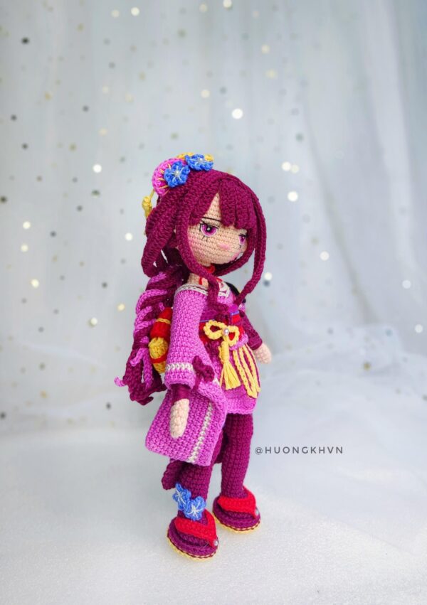 Raiden Shogun Genshin Impact Amigurumi Crochet Pattern PDF - Image 9