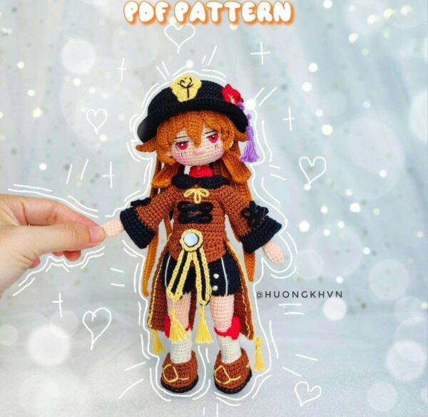 Hutao Genshin Impact Amigurumi Crochet Pattern