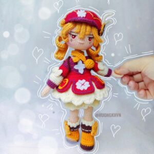 Genshin Impact Klee Amigurumi Crochet Pattern PDF