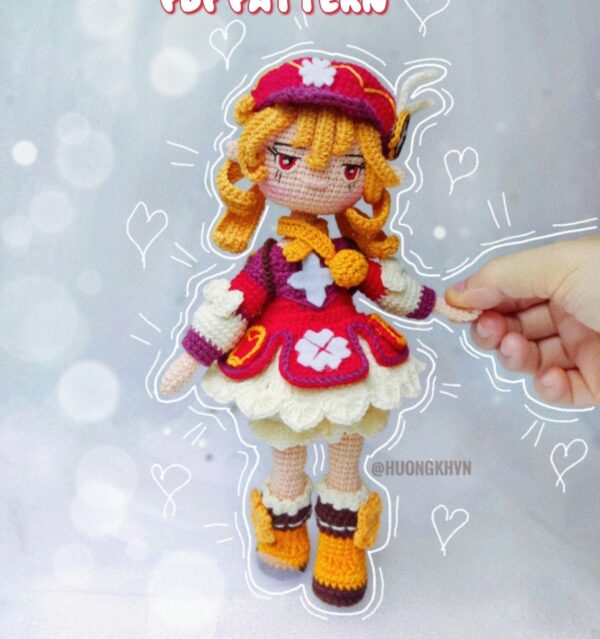 Genshin Impact Klee Amigurumi Crochet Pattern PDF