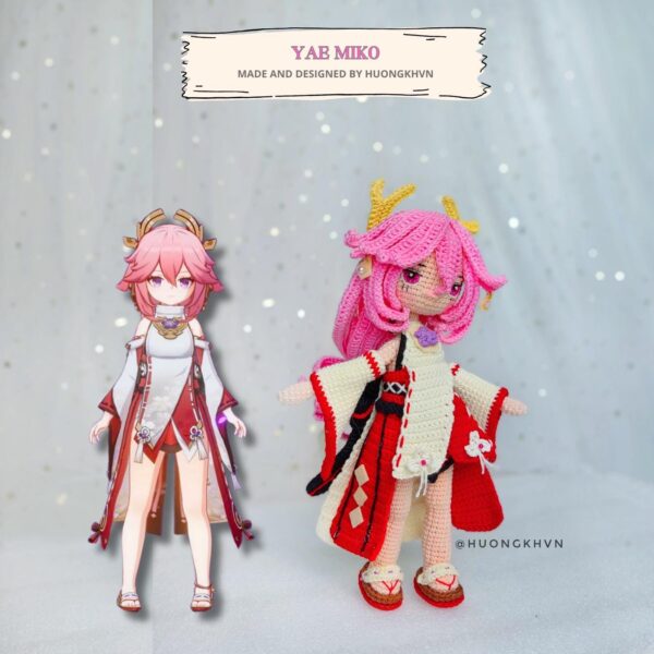 Yae Miko Amigurumi Crochet Pattern Genshin Impact - Image 4