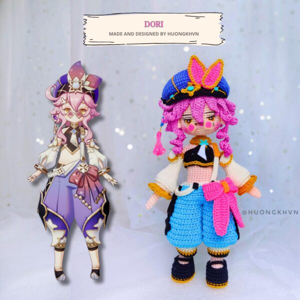 Genshin Impact Dori Amigurumi Crochet Pattern PDF - Image 3
