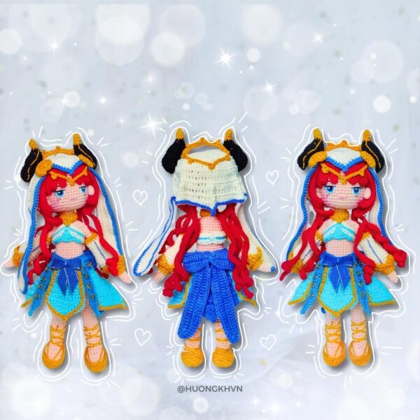 Genshin Impact Nilou Amigurumi Crochet Pattern PDF - Image 3