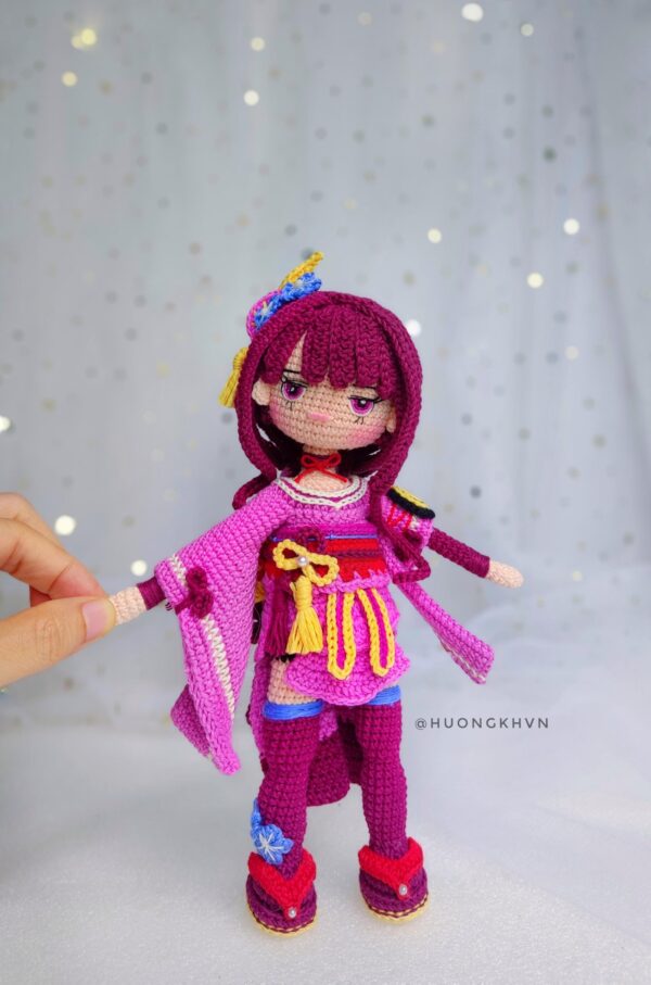 Raiden Shogun Genshin Impact Amigurumi Crochet Pattern PDF - Image 10