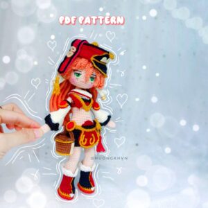 Genshin Impact Yanfei Amigurumi Crochet Pattern