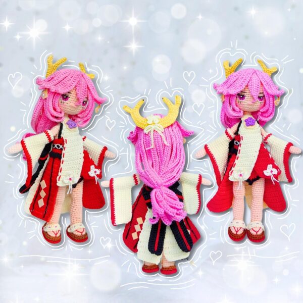Yae Miko Amigurumi Crochet Pattern Genshin Impact - Image 2