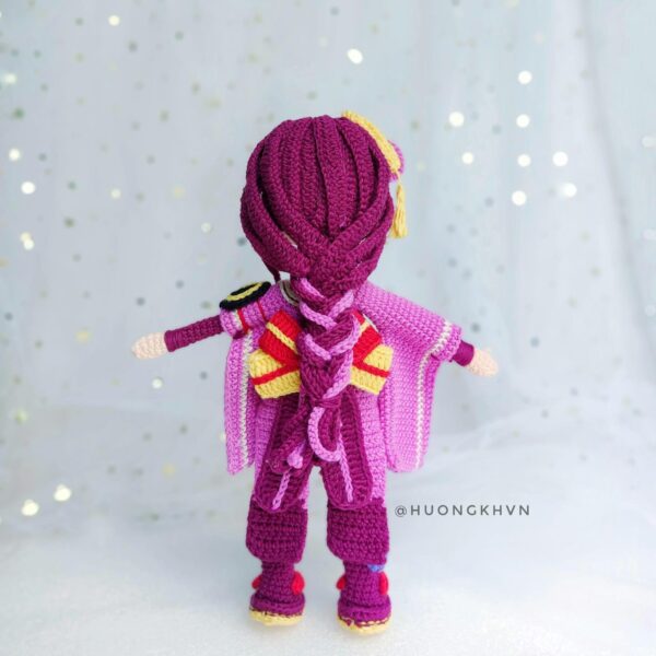 Raiden Shogun Genshin Impact Amigurumi Crochet Pattern PDF - Image 6