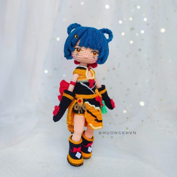 Genshin Impact Xiangling Amigurumi Crochet Pattern - Image 6