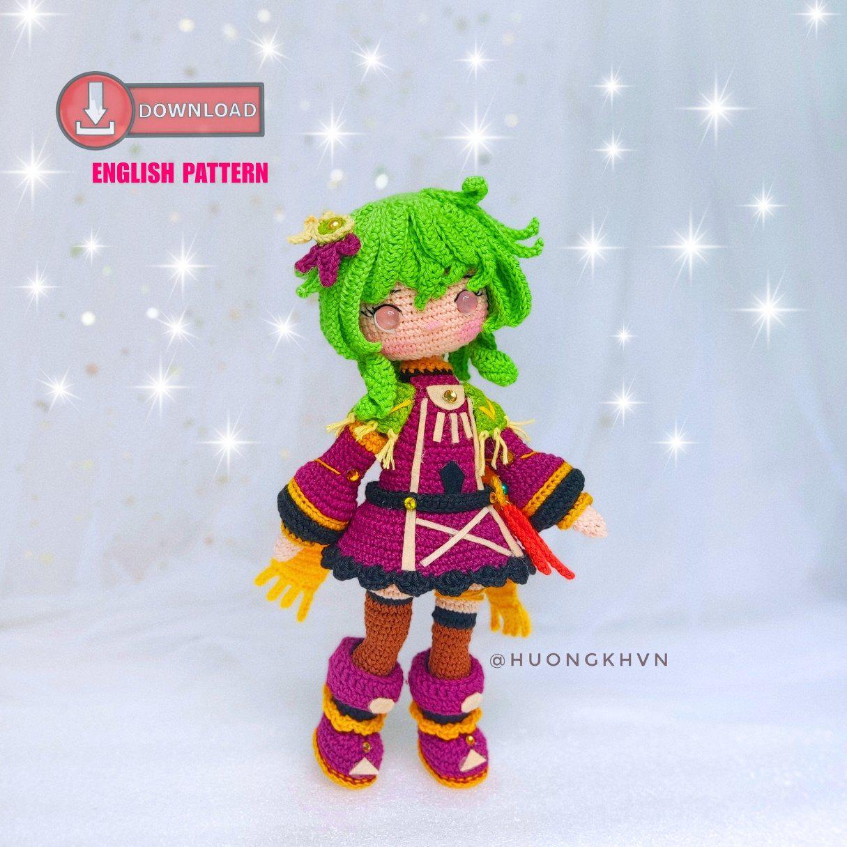 Collei Genshin Impact Amigurumi Crochet Pattern PDF