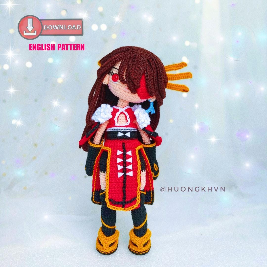 Beidou Genshin Impact Amigurumi Crochet Pattern