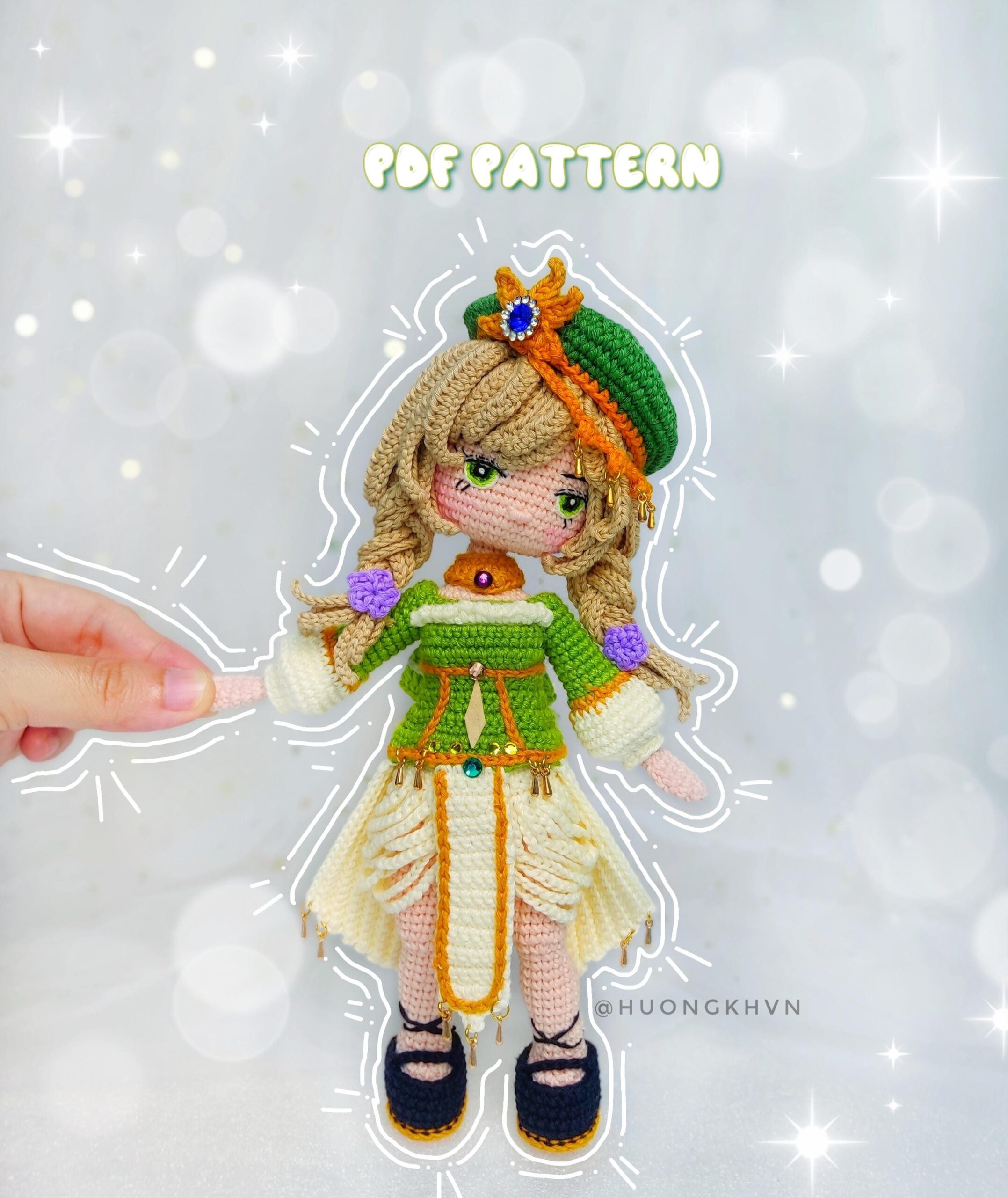 Genshin Impact Lisa Amigurumi Crochet Pattern