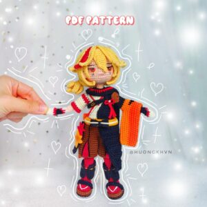 Genshin Impact Kazuha Amigurumi Crochet Pattern