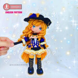 Genshin Impact Navia Amigurumi Crochet Pattern